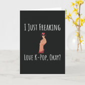 Grappige Kpop Kaarten Koreaanse Meisje Voor Haar (Gele Bloem)