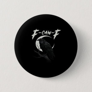 Grappige Kraai Essentiële Creatieve Casual Ronde Button 5,7 Cm