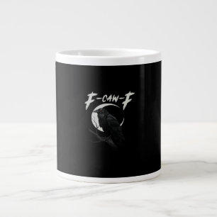 Grappige Kraai Essentiële Creatieve Vrijetijdskled Grote Koffiekop