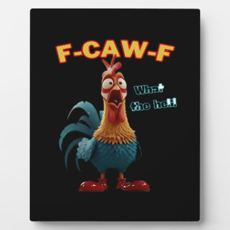 Grappige Kraai F-Caw-F Humor Gothic Fotoplaat