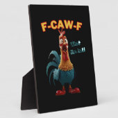 Grappige Kraai F-Caw-F Humor Gothic Fotoplaat (Zijkant)