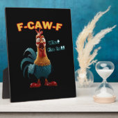 Grappige Kraai F-Caw-F Humor Gothic Fotoplaat (Zijkant)