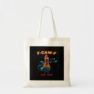 Grappige Kraai F-Caw-F Humor Gothic Tote Bag