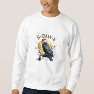 Grappige Kraai F-Caw-F Vogel Gothische Kerstman Ho Trui