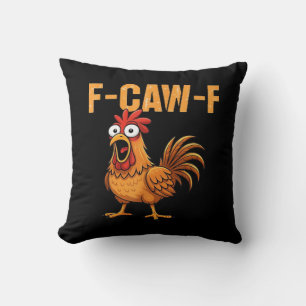 Grappige Kraai Humor Gothic F-Caw-F Kussen