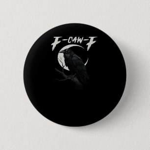 Grappige Kraai Retro Klassieke Stijl Ronde Button 5,7 Cm