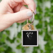 Grappige Kraai Retro Klassieke Stijl Sleutelhanger (Hand)