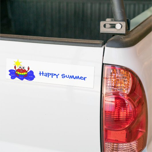 grappige krab Bumpersticker (Op Truck)