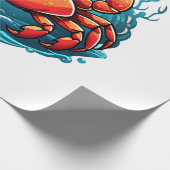 grappige-krab cadeaupapier (Hoek)