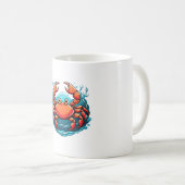 grappige-krab koffiemok (Voorkant rechts)