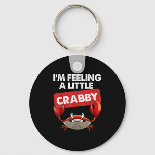 Grappige krab kostuum voor mannen vrouwen krab ete sleutelhanger