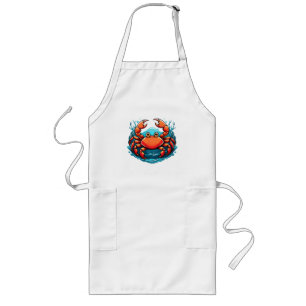grappige-krab lang schort