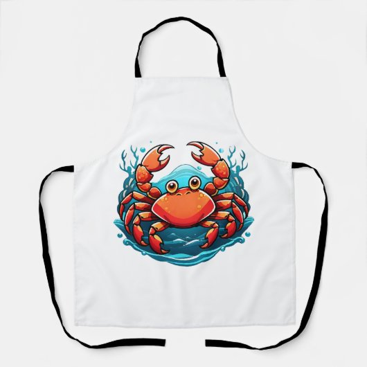 grappige-krab schort (Voorkant)