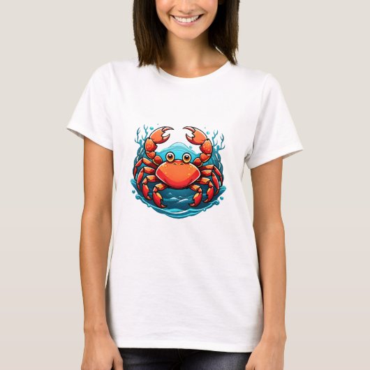 grappige-krab t-shirt (Voorkant)