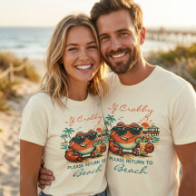 Grappige Krab Terug naar Strand Krab Gag Zomer