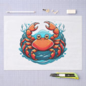 grappige-krab tissuepapier (Craft)