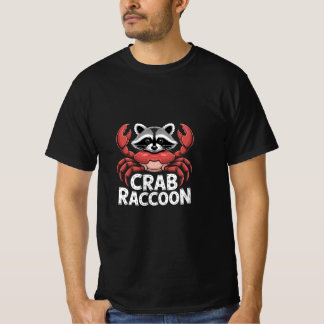 Grappige Krab Wasbeer Hybride Dier Cute Zee T-shirt