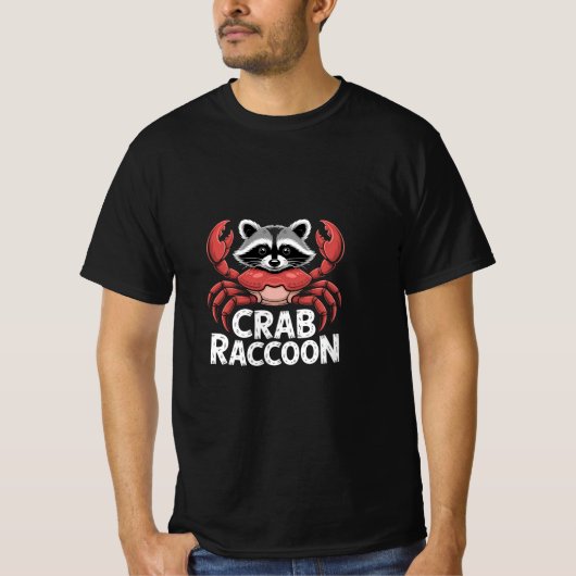 Grappige Krab Wasbeer Hybride Dier Cute Zee T-shirt (Voorkant)
