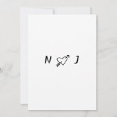 Grappige krabbel hand getekend geschreven unieke b kaart (Achterkant)