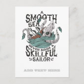 Grappige Kraken Zeiler Zeeman Marine Octopus Monst Briefkaart (Voorkant)