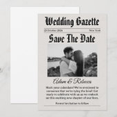 Grappige krant, bewaar de data kaart (Voorkant / Achterkant)