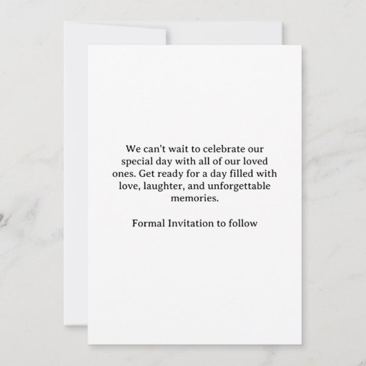 Grappige krant Bewaar de datums uitnodiging (Achterkant)