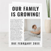 Grappige krant Big Brother Zwangerschapsaankondigi Kaart (Achterkant)