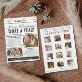 Grappige krant kerstkaart wat een jaar