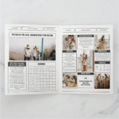 Grappige krant kerstkaart wat een jaar kaart (Binnen)