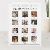 Grappige krant kerstkaart wat een jaar kaart (Achterkant)