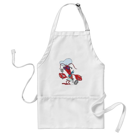 grappige kreeft koken kok standaard schort (Voorkant)