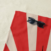 Grappige Kreeft – Retro Strand Design Strandlaken (In situ)