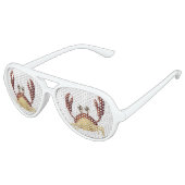 Grappige kreeft volwassen Aviator Party Shades Aviator Zonnebril (Gekanteld)