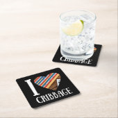 Grappige kribbage kartonnen onderzetters (Insitu)