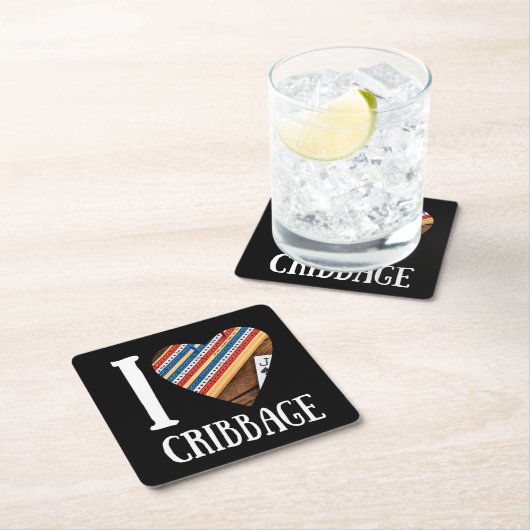 Grappige kribbage kartonnen onderzetters (Insitu)