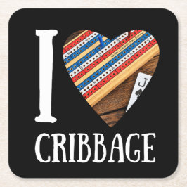 Grappige kribbage kartonnen onderzetters