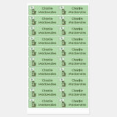 Grappige krokodil alligator cartoon persoonlijk labels (Vel)