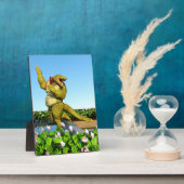 Grappige Krokodil Champagnetuinfeest Kunst Fotoplaat (Zijkant)