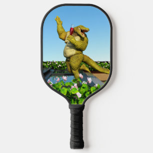 Grappige Krokodil Champagnetuinfeest Kunst Pickleball Paddle