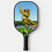 Grappige Krokodil Champagnetuinfeest Kunst Pickleball Paddle (Achterkant)