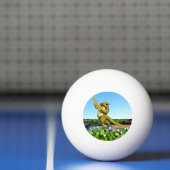 Grappige Krokodil Champagnetuinfeest Kunst Pingpongbal (Net)