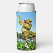 Grappige Krokodil Champagnetuinfeest Kunst Seltzer Blikjeskoeler (Seltzer Achterkant)