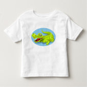 grappige krokodil kinder shirts (Voorkant)