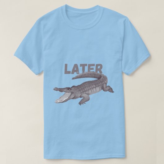 Grappige krokodil later leuke moeder leuk grafisch t-shirt (Design voorkant)
