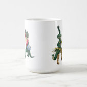 Grappige Krokodil Pun Rock Out Met Uw Croc Out Koffiemok (Center)