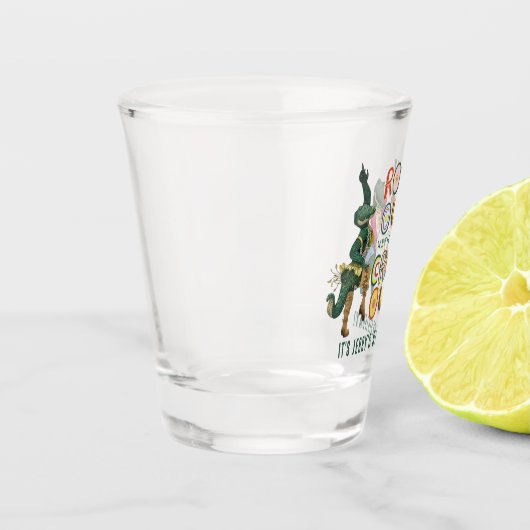 Grappige Krokodil Pun Rock Out Met Uw Croc Out Shot Glas (Links)