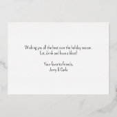 Grappige Krokodil Woordspeling Rock Uit Met Je Kro Folie Feestdagenkaart (Achterkant)