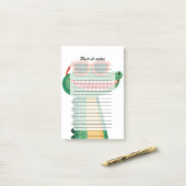 Grappige Krokodil Zonnebril Schattig Cartoon Dier Post-it® Notes (Op bureau)
