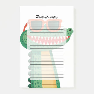 Grappige Krokodil Zonnebril Schattig Cartoon Dier Post-it® Notes