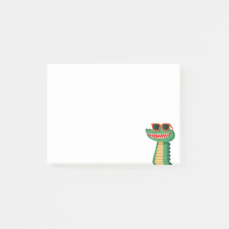 Grappige Krokodil Zonnebril Schattig Cartoon Dier Post-it® Notes